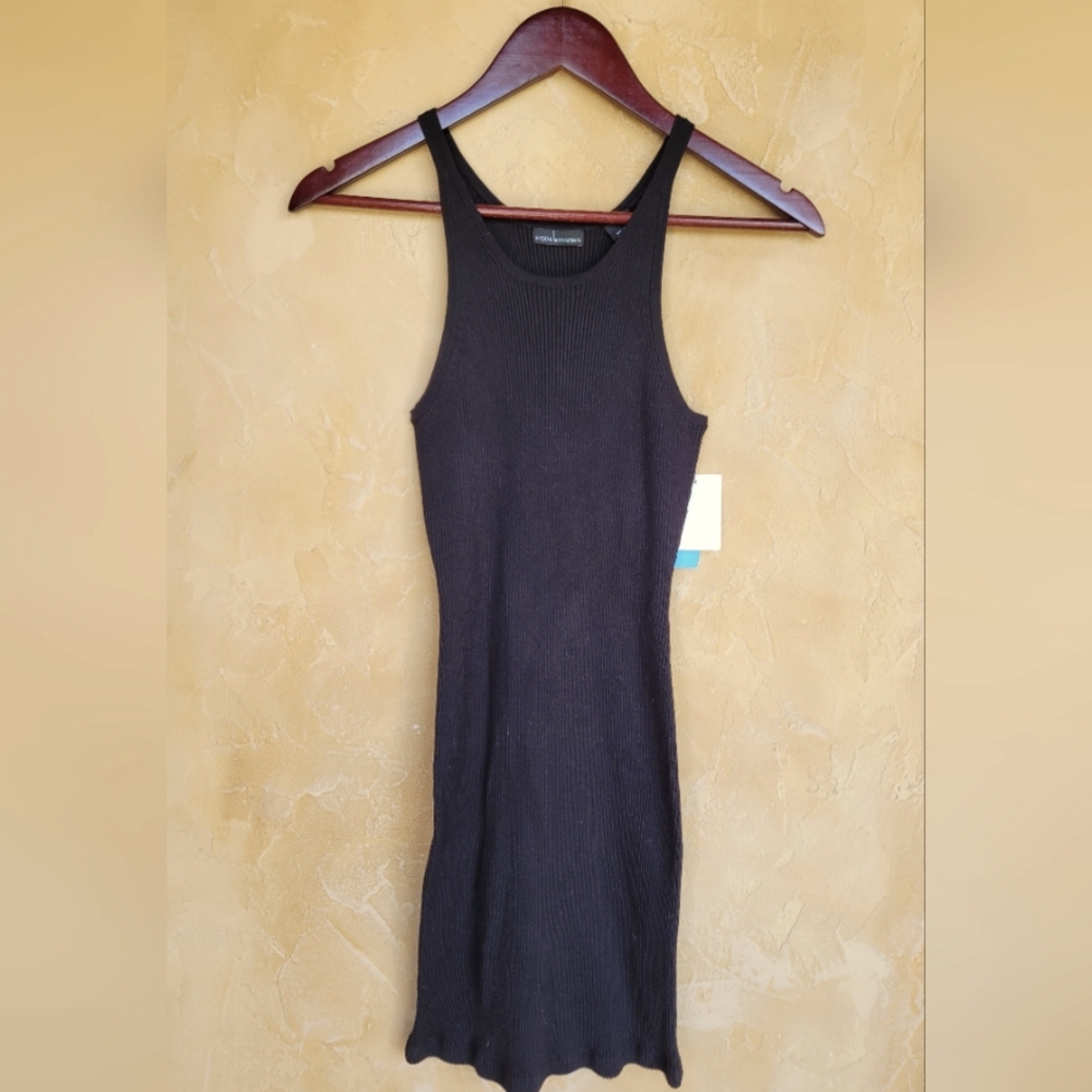 Vintage Style Tank Top Dress. Sleek & Sexy. Ribbed Design. XS NWT